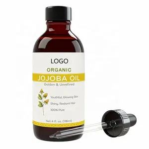 OEM ODM 100% puro y prensado en frío de aceite de Jojoba Natural