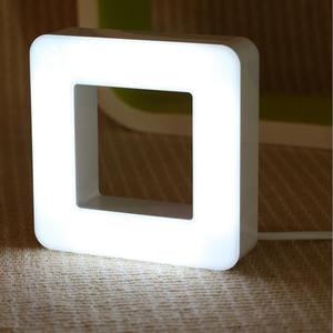 Forma quadrata Sensore di <span class=keywords><strong>Luce</strong></span> di Notte Ricaricabile Da Tavolo <span class=keywords><strong>Lampada</strong></span> Da Comodino - Product Image 1