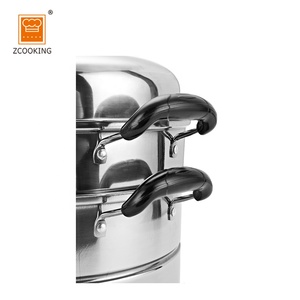 Vaporizador <span class=keywords><strong>de</strong></span> alimentos <span class=keywords><strong>de</strong></span> <span class=keywords><strong>acero</strong></span> <span class=keywords><strong>inoxidable</strong></span> con olla <span class=keywords><strong>de</strong></span> cocina para acampar <span class=keywords><strong>de</strong></span> 36cm - Product Image 5