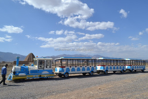 Parque de atracciones de alta calidad de China 107 pasajeros camino Dotto turismo turístico eléctrico tren sin rieles - Product Image 5