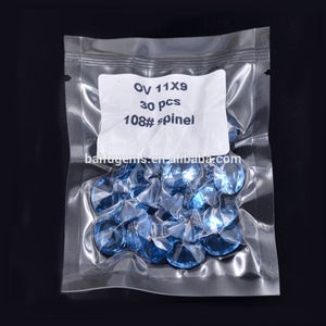 Nuevo Producto Venta Directa <span class=keywords><strong>Piedra</strong></span> de Nacimiento Sintética <span class=keywords><strong>Azul</strong></span> Oscuro Corte Ovalado 113 #   Gema de Espinela - Product Image 3