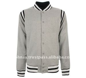 Veste en polaire Letterman à col montant de baseball universitaire en laine personnalisée pour hommes vêtements d'hiver en gros pour adultes - Product Image 3