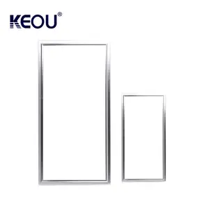 Kualitas baik 595x595 dipimpin panel 36 W 40 W 48 W 64 W 72 W 100 W 59.5x59.5 cm Aluminium bingkai putih Datar celling pencahayaan