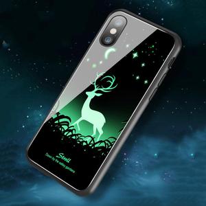 Leucht gehärtetem fall glow in <span class=keywords><strong>the</strong></span> dark für iphone x samsung s9 - Product Image 4