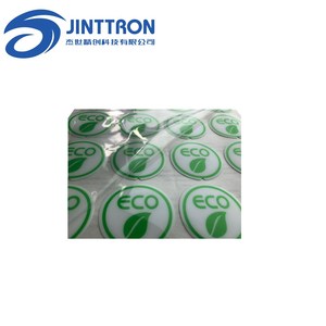 Ưa Thích Tùy Chỉnh Vòng tròn Decal Nhãn Màu Xanh Lá Cây Của Lá Sticker In Ấn Trong Suốt Pet Logo Sticker Với Chất Kết Dính - Product Image 4
