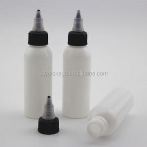 2oz 60 ml nắp xoắn Trắng HDPE Chai nhỏ giọt 60 ml, mềm 60 ml HDPE vòi phun Chai nhỏ giọt - Product Image 1
