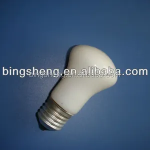 R48(M50) 230V 15W E27キノコ白熱電球、内側白色/ソフトホワイトカラーランプ付き