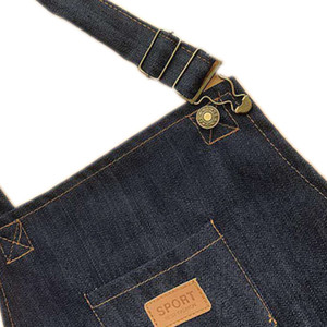 Grembiule da Lavoro <span class=keywords><strong>in</strong></span> Denim Resistente per Parrucchieri e Barbieri con Tasche Regolabile per Uomini e Donne - Product Image 5