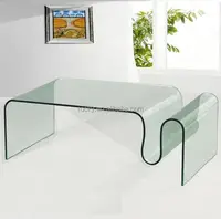 Curvo/bent tipo moderno tavolino di vetro
