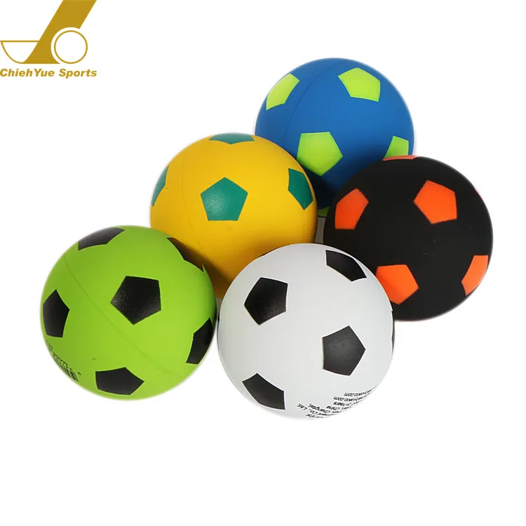Пользовательский Рисунок мягкого футбольного мяча для детей, резиновый мини-мяч для прыжков