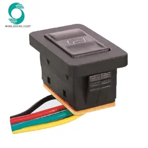 ASW-21D DPDT 6P 20A 12VDC pre-cable auto ventana automotriz interruptor basculante con lámpara