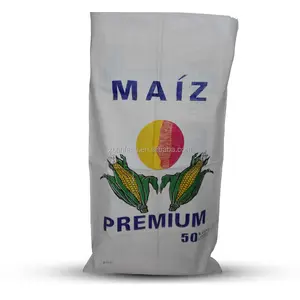 Bolsas de grano de maíz PP 50kg, plástico Biodegradable, gran oferta