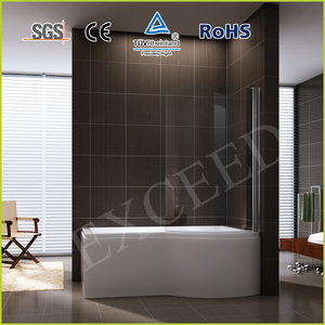 <span class=keywords><strong>Baignoire</strong></span> de douche en verre incurvé, pivotante, à 203 °, - Product Image 1