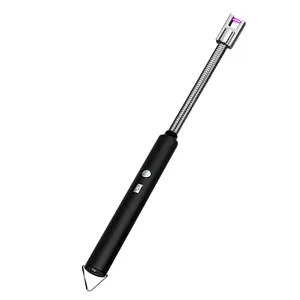 최고의 전기 아크 라이터, 더 긴 유연한 목 Windproof 장식 충전식 USB 촛불 라이터 여자 주방 바베큐