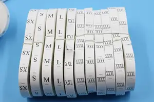 Size Label Custom Clothing Size Labels And Wooden Comb Machine Cloth Label Woven Satin Numbers Size Label