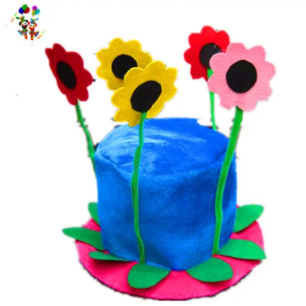 Cheap Foam Unisex Adults and Kids Costume Sunflowers Funny Crazy Carnival Party Hats HPC-3341