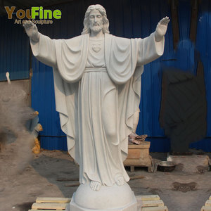 YOUFINE - Estatuas <span class=keywords><strong>de</strong></span> Jesús <span class=keywords><strong>de</strong></span> Mármol Blanco <span class=keywords><strong>de</strong></span> Tamaño Real, Estilo Clásico Religioso Católico, con <span class=keywords><strong>los</strong></span> <span class=keywords><strong>Doce</strong></span> Apóstoles - Product Image 3
