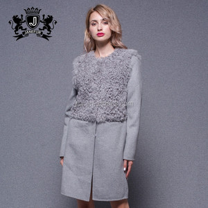 Femmes de Moutons De Fourrure de Laine <span class=keywords><strong>Veste</strong></span> Hiver Chaud Double Face Fur hiver laine cachemire manteau - Product Image 3