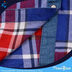 Meilleur vente professionnel nice écologiques blouses mode <span class=keywords><strong>plaid</strong></span> lady - Product Image 4