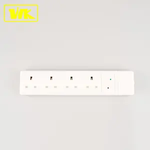 Uk Plug WK 13A Unfused 4way Electrical Extension Socket/Lead UK Plug With Surge Protection