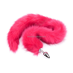 Weiblicher Männlicher Schwuler Lesbischer Analplug aus Legierung in 3 Größen mit vielen Farben, bunter, sexy, superlanger, weicher Fuchsschwanz, aufregendes Anal-Spielzeug - Product Image 4