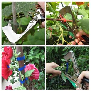 Machine à attacher les plantes de jardin, tapisserie pour plantes, tapisserie avec jeu de 12 rouleaux de bandes pour légumes, raisin, tomate, concombres, fleurs de poivre, nouveau modèle - Product Image 5