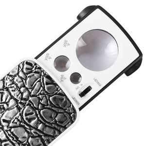 30x/60x/90X kính lúp với đồ trang sức UV LED thẩm định Loupe mini bỏ túi Kính hiển vi đọc kính lúp (BM-MG8052) - Product Image 6