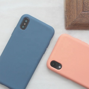 Sang Trọng Sợi Nhỏ Cao Su Trường Hợp Điện Thoại Silicone Lỏng Tốt Chất Lượng Đối Với iPhone X/XS - Product Image 1