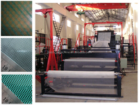 Ligne d'extrusion de filet plastique à vis simple, contrôlée par PLC, pour la fabrication de filets de guidage