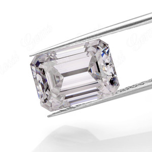 モアッサナイトダイヤモンドルースジェムストーンエメラルドカット<span class=keywords><strong>3</strong></span>カラット - Product Image 2