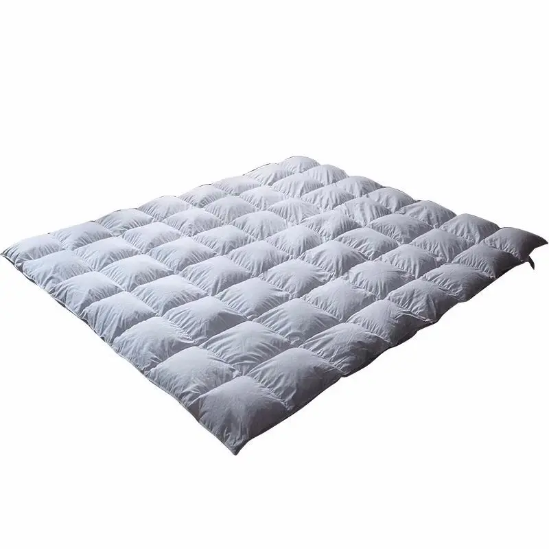 Rulo paketi mükemmel mikrofiber uyku masajı kaz tüyü polyester yatak topper