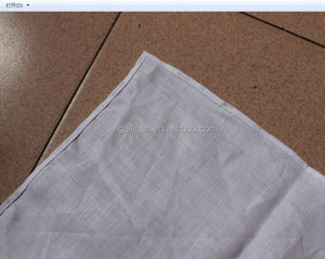 Venta al por mayor <span class=keywords><strong>de</strong></span> alta calidad textil Lino puro elegante pañuelo con la tubería bajo - Product Image 4