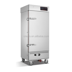 Chariot à vapeur de riz à gaz GPL/NG à 12 plateaux Armoire de cuisson à la vapeur de riz de 50kg pour équipement de cuisson de l'eau de fruits de maïs de soja - Product Image 1