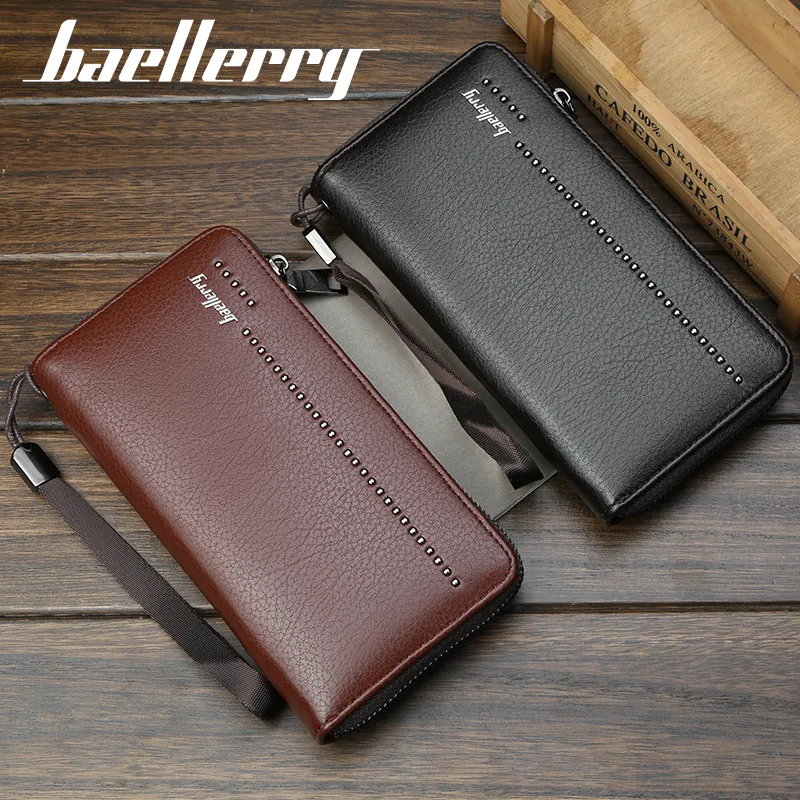 Negocios carteras Baellerry PU bolso venta al por mayor de cartera para hombres