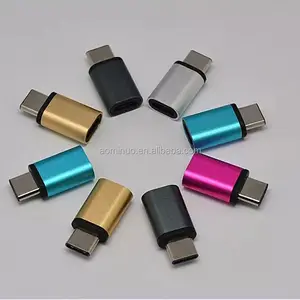 משלוח אלומיניום USB סוג C זכר מחבר למייקרו USB נקבה ממיר USB-C מתאם עבור סמסונג גלקסי S8/S8plus