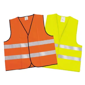 HCLITE EN20471 Seragam Keamanan Kelas 2 Hi-viz Pita Reflektor Jaket Keamanan Keselamatan Rompi Reflektif dengan Logo dan Kantong