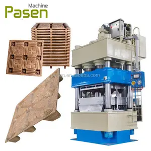 Automatic Compressed Sawdust Wood Pallet Making Machine/Wood Pallet Hot Press Forming Machine