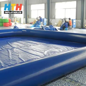 Piscina infantil retangular interna grande, piscina inflável com capa