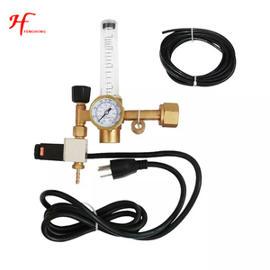 Brass191 Regulator <span class=keywords><strong>CO2</strong></span> Karbon Dioksida Argon dengan Pengukur Aliran Katup Solenoid 21 Tahun - Product Image 1