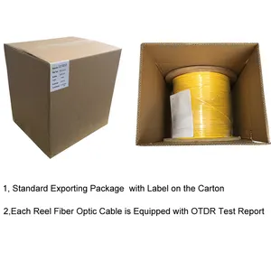 Optic_fibre_cable FTTH 2 Core Single Mode Zipcord Indoor Fiber Optical Cable