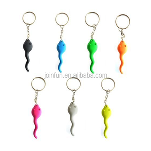 Custom Making 3d Plastic Sperm Key Chain,make Custom Design Funny Gift Sperm Shape Plastic Key Chain