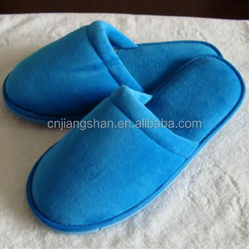 New design premium comfort wedding velvet hotel slipper