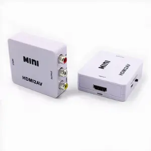 Hoge Snelheid Mini Maat 1080P Rca Naar HDMI2AV Video Audio Converter Voor Pc Laptop Xbox PS4 Tv Stb Vhs vcr Camera Dvd