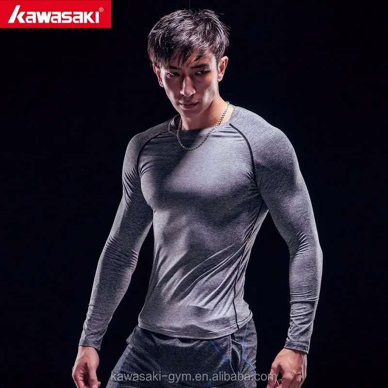 Impression professionnelle de compression chemise conception votre propre mens fitness vêtements