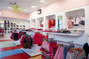 Wholesale <strong>Retail</strong> Custom Wall Mounted Stylish Shop <strong>Display</strong> Shelves Kids <strong>Clothing</strong> <strong>Racks</strong> - Product Image 5