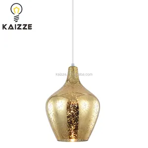 Декоративные стеклянные оттенки, обеденная лампа, красивые люстры в виде золотой бутылки