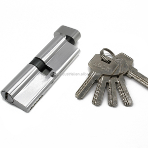 Cilindro de cerradura de aluminio con perilla para puerta de latón abierta única de alta calidad de 83mm - Product Image 1