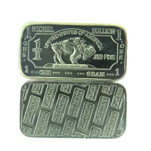 Free sample 1 Gram 999 Fine Nickel Buffalo Bar