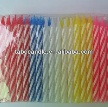 Spiral Birthday Party Candles