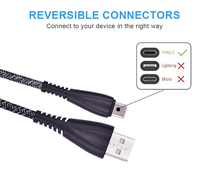 Carcasa de PVC para teléfono móvil tejido de nailon, tipo c, 2725, enlace de datos, carga rápida, Cable Usb Android, Awm 2,0 28awg, Envío Gratis